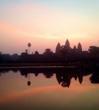 Les temples d'angkor - levé du soleil Angkor Wat